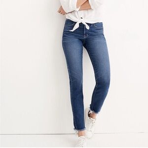 Madewell Slim Straight Jeans: Raw-Hem Edition